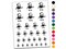 Happy Zombie Shambling Undead Monster Temporary Tattoo Water Resistant Fake Body Art Set Collection